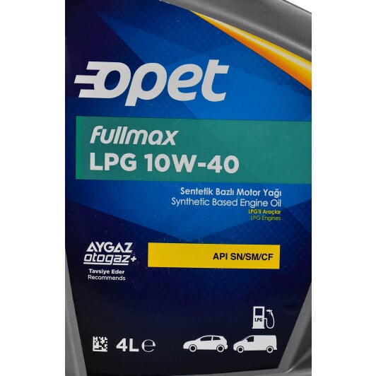 Моторное масло Opet Fullmax LPG 10W-40 4 л на Citroen Evasion