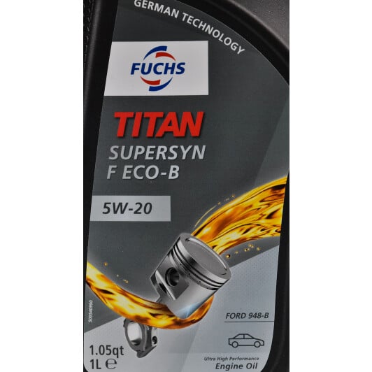 Моторное масло Fuchs Titan Supersyn F Eco-B 5W-20 1 л на Peugeot 405
