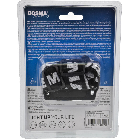 Налобний ліхтар Bosma Mini LED Headlamp 6766