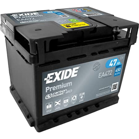 Аккумулятор Exide 6 CT-47-R Premium EA472
