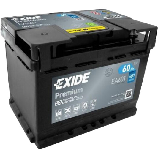 Аккумулятор Exide 6 CT-60-L Premium EA601: купить автоаккумуляторы в ...