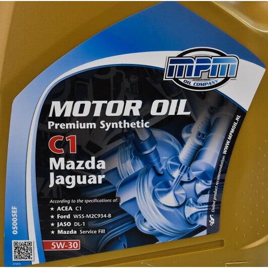 Моторное масло MPM Premium Synthetic C1 Mazda / Jaguar 5W-30 5 л на Fiat Doblo