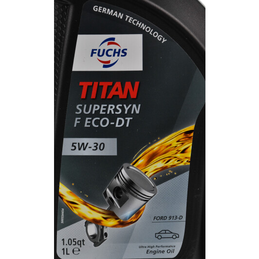 Моторное масло Fuchs Titan Supersyn F-Eco DT 5W-30 1 л на Chery Tiggo