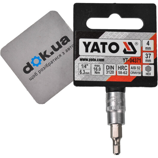 Торцева голова з битою Yato YT-04371 H 4 1/4"