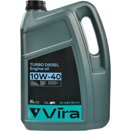 Моторна олива VIRA Turbo Diesel 10W-40 5 л на Hyundai Elantra