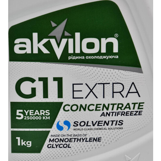 Akvilon Extra G11 зеленый 1 л (AKVGR1C) концентрат антифриза 1 л