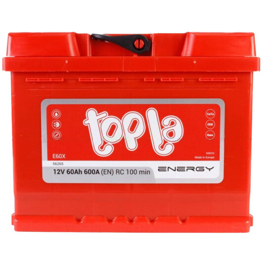 Акумулятор Topla 6 CT-60-L Energy E60X