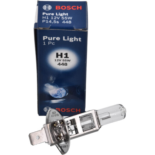 Автолампа Bosch Pure Light H1 P14,5s 55 W 1987302011