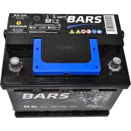 Аккумулятор Bars 6 CT-60-L 060135001022109110RBS
