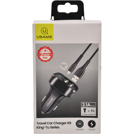 Usb зарядка в авто Usams C13 NTU35TC13TZ