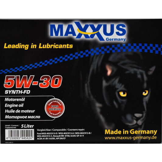 Моторна олива Maxxus Synth-FD 5W-30 5 л на SsangYong Rexton