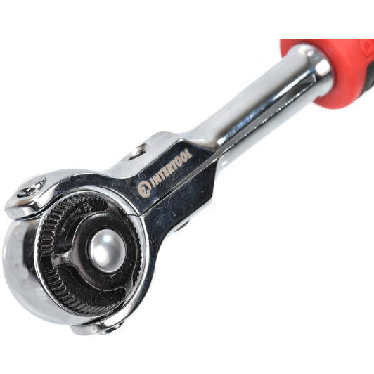 Трещотка Intertool ET-8008 с шарниром 3/8