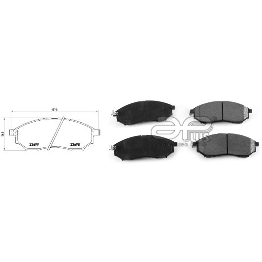 71291baap Applus Тормозные колодки для Infiniti G35