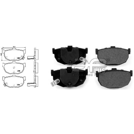 Тормозные колодки Applus 71217baap для Kia Cerato