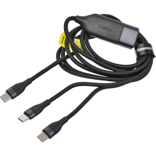Кабель 2 в 1 Baseus Flash Series CA1T2-C01 type-C - type-C - type-C 1,5 м