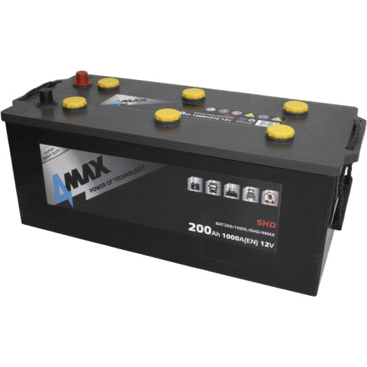 Аккумулятор 4Max 6 CT-200-L SHD BAT2001000LSHD4MAX