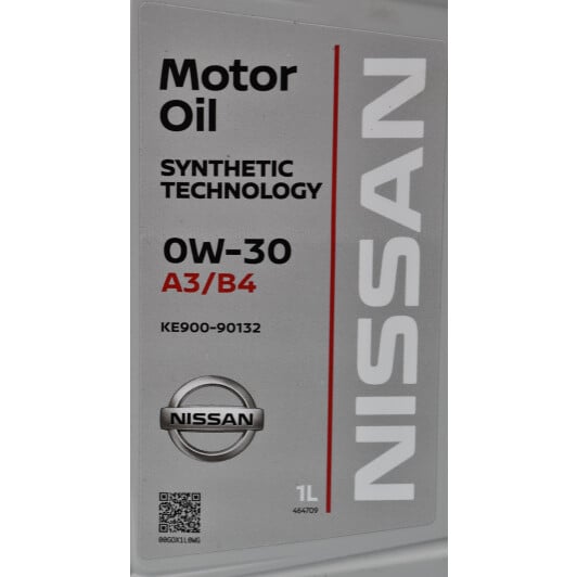 Моторное масло Nissan Motor Oil 0W-30 1 л на Toyota Camry