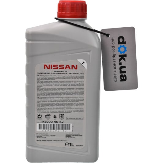 Моторное масло Nissan Motor Oil 0W-30 на Hyundai Matrix