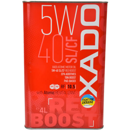 Моторное масло Xado Atomic Oil SL/CF RED BOOST 5W-40 4 л на Ford B-Max