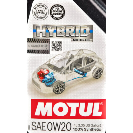 Моторное масло Motul Hybrid 0W-20 4 л на Fiat Multipla