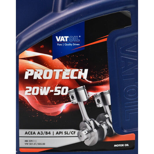 Моторна олива VatOil ProTech 20W-50 на Chevrolet Zafira