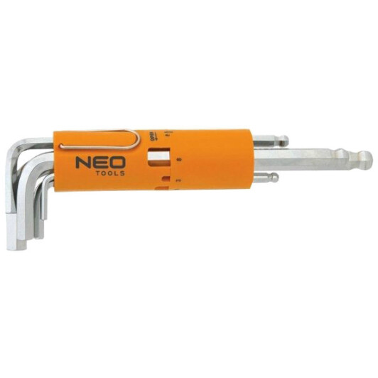 Набор ключей шестигранных Neo Tools 09-523 2-10 мм с шарообразным наконечником 8 шт