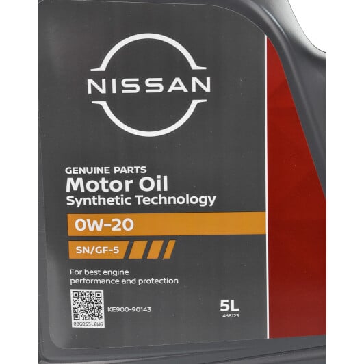 Моторное масло Nissan Motor Oil SN/GF-5 0W-20 5 л на SsangYong Kyron
