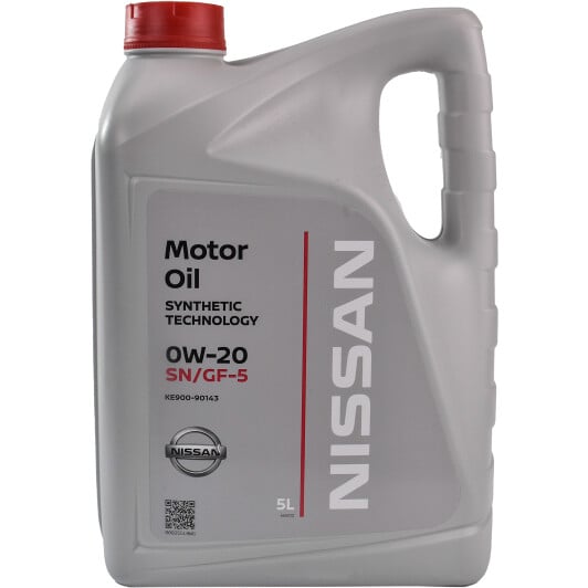 Моторное масло Nissan Motor Oil SN/GF-5 0W-20 5 л на Nissan Kubistar