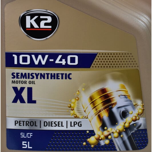 Моторное масло K2 XL 10W-40 5 л на Mazda Premacy