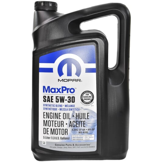 Моторное масло Mopar MaxPro GF-6A 5W-30 5 л на Citroen DS4