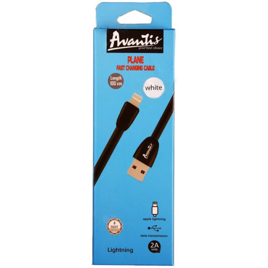 Кабель Avantis AC-20I-WH USB - Apple Lightning 1 м