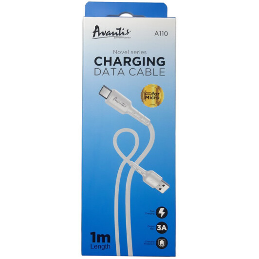 Кабель Avantis Novel A110-WH USB - Micro USB 1 м