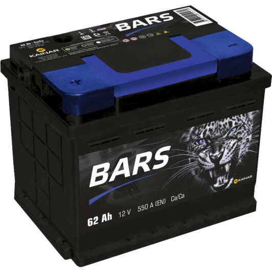 Акумулятор Bars 6 CT-62-L 062135001022107110RBG
