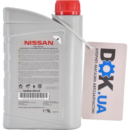 Моторное масло Nissan Motor Oil SN/GF-5 0W-20 1 л на Hyundai ix35