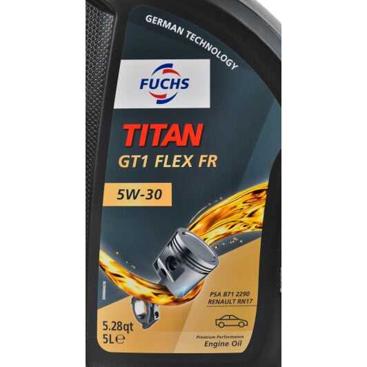 Моторна олива Fuchs Titan GT1 Flex FR 5W-30 5 л на Chevrolet Kalos