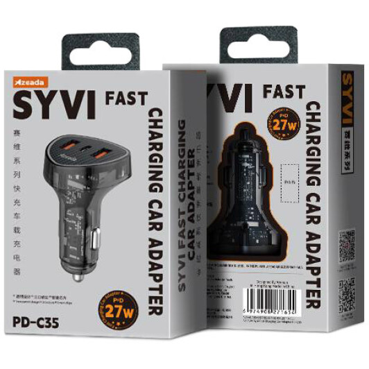 Usb зарядка в авто Proda Azeada Syvi PD-C35-BK