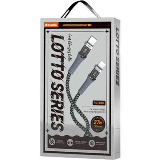 Кабель Proda Azeada Lotto PD-B89C-L-BK Apple Lightning - USB type-C 1,3 м