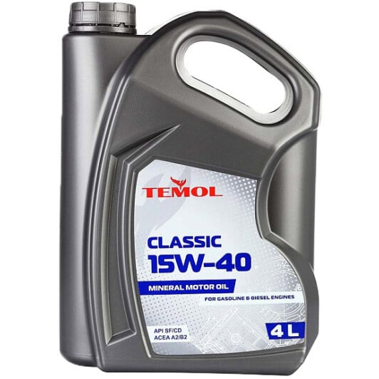 Моторное масло TEMOL Classic 15W-40 4 л на Dacia Lodgy