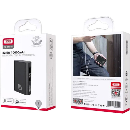 Повербанк XoKo PR155 Touch Sensor 10000 mAh 22.5 Вт