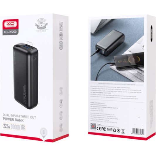 Повербанк XoKo PR200 30000 mAh 22.5 Вт