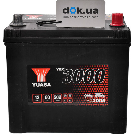 Акумулятор Yuasa 6 CT-60-R YBX 3000 YBX3005