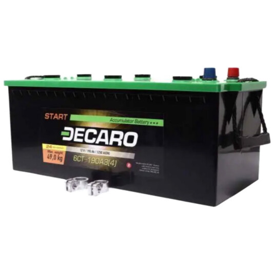 Акумулятор DECARO 6 CT-190-R Start 619034S