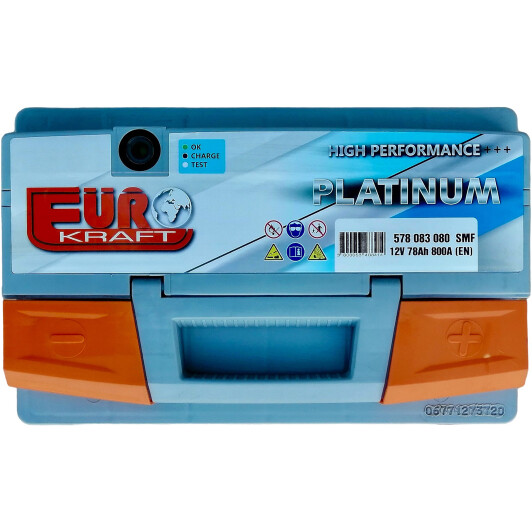 Акумулятор EUROKRAFT 6 CT-78-R Platinum 00147116