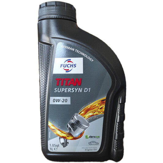 Моторна олива Fuchs Titan Supersyn D1 0W-20 1 л на Citroen DS4