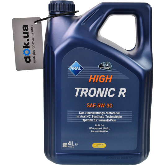 Моторное масло Aral HighTronic R 5W-30 4 л на Honda CR-V