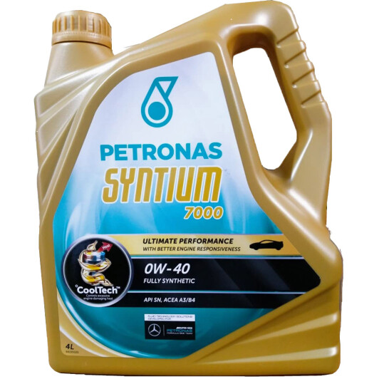 Масло Petronas Syntium 7000 0W-40 4 л на Mitsubishi Pajero
