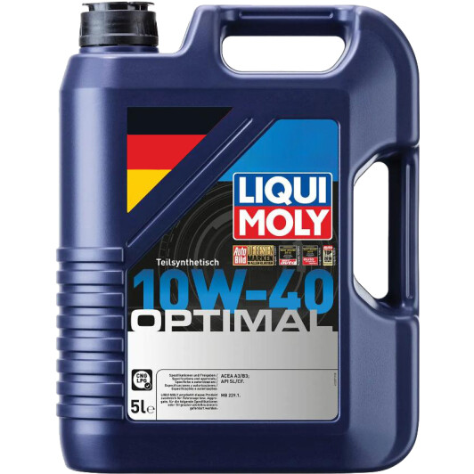 Олива Liqui Moly Optimal 10W-40 5 л на Porsche Cayenne