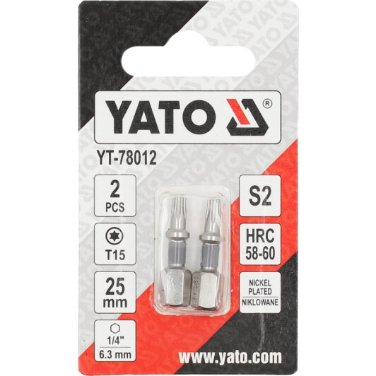 Набір бит Yato YT-78012 2 шт.