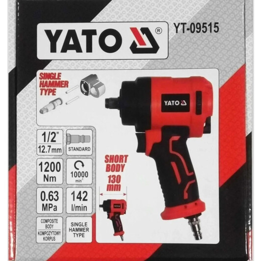 Пневмогайковерт Yato YT-09515