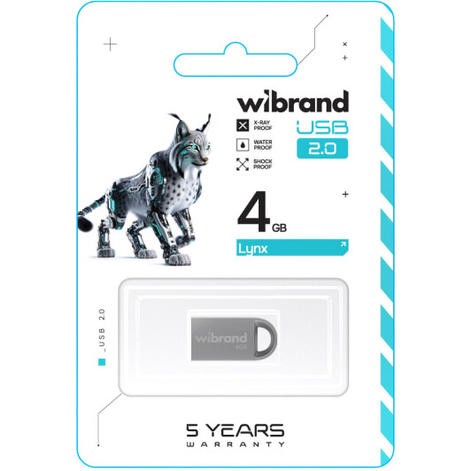 Флешка Wibrand Lynx 4 ГБ